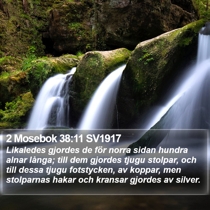 2 Mosebok 38:11 SV1917 Bible Study