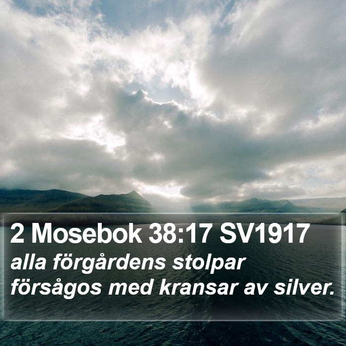 2 Mosebok 38:17 SV1917 Bible Study