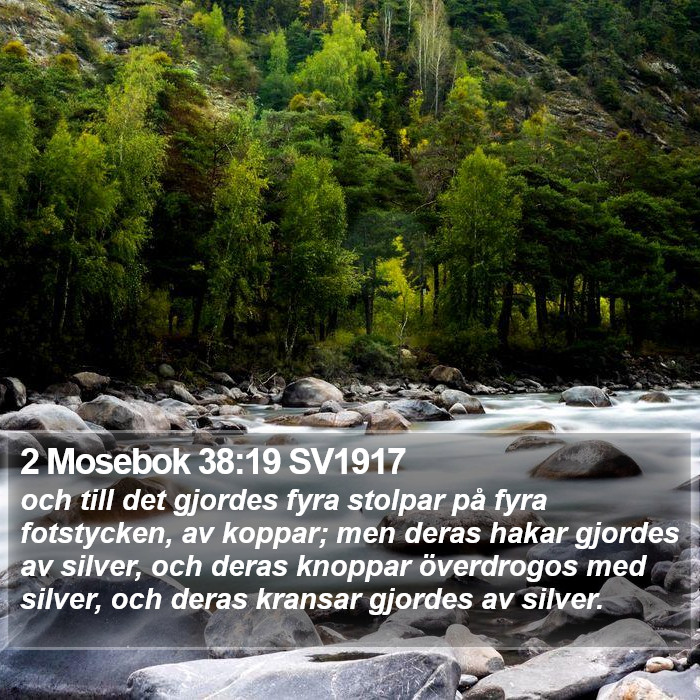 2 Mosebok 38:19 SV1917 Bible Study