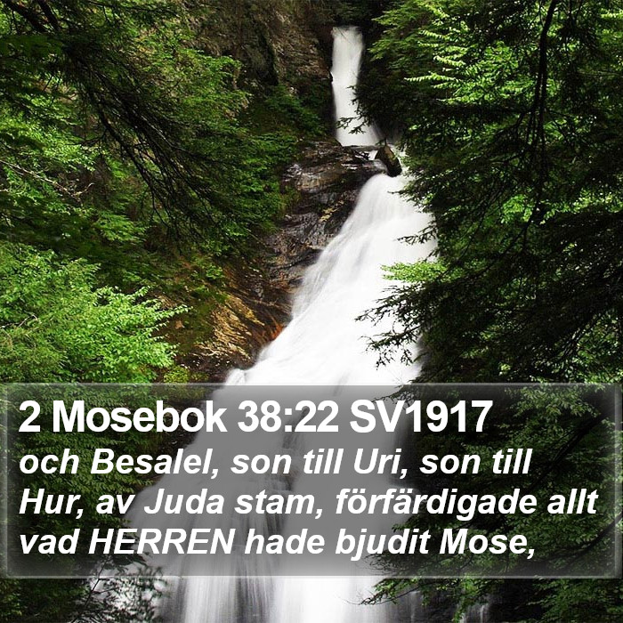 2 Mosebok 38:22 SV1917 Bible Study