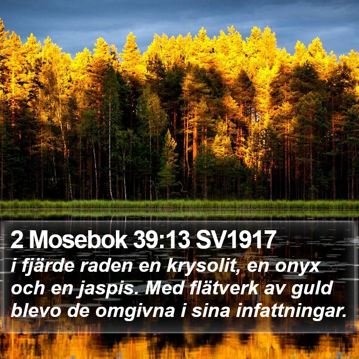 2 Mosebok 39:13 SV1917 Bible Study