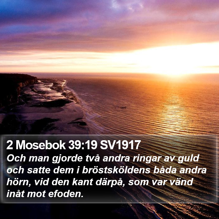 2 Mosebok 39:19 SV1917 Bible Study