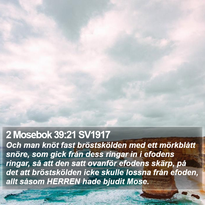 2 Mosebok 39:21 SV1917 Bible Study