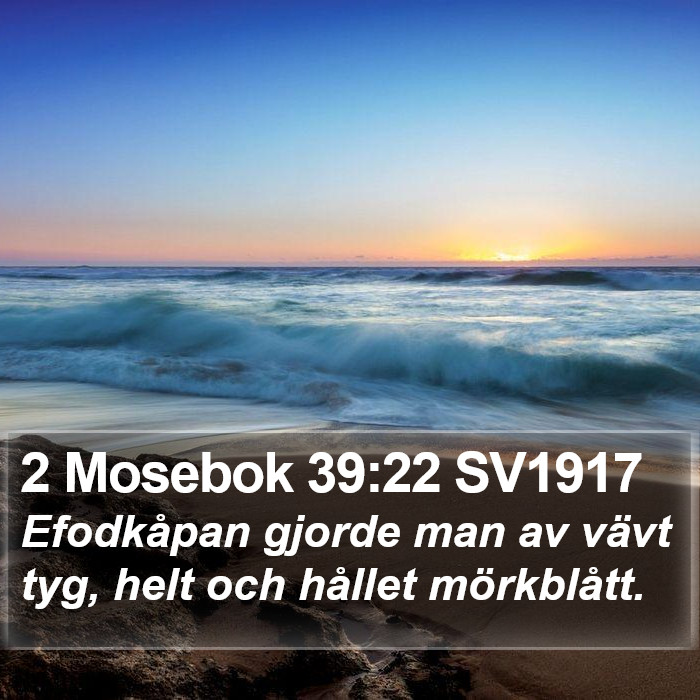 2 Mosebok 39:22 SV1917 Bible Study