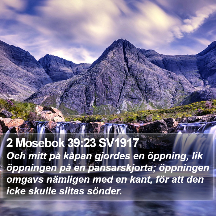 2 Mosebok 39:23 SV1917 Bible Study