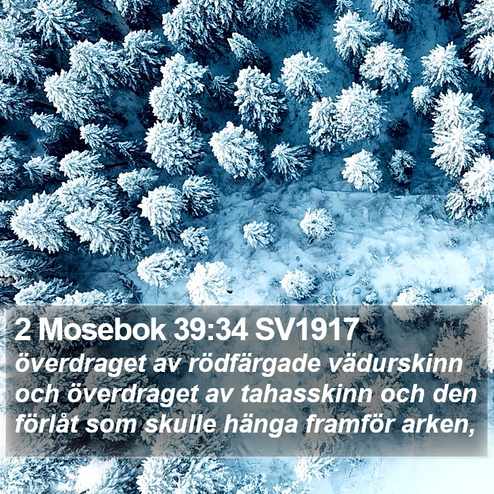 2 Mosebok 39:34 SV1917 Bible Study