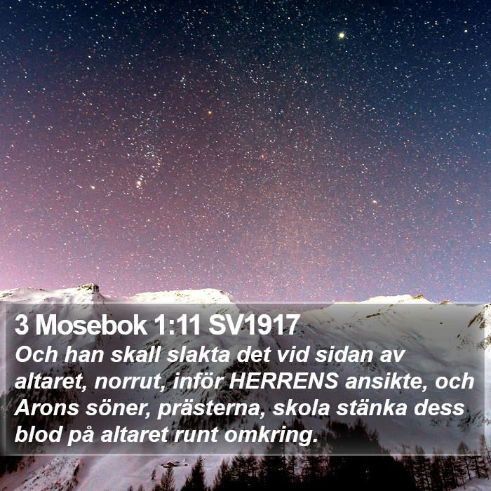 3 Mosebok 1:11 SV1917 Bible Study