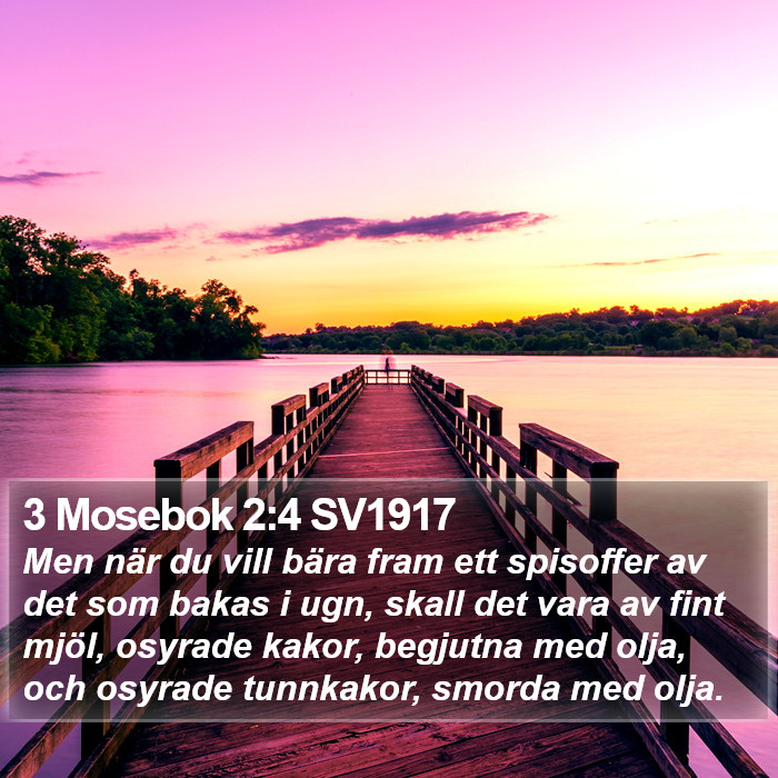 3 Mosebok 2:4 SV1917 Bible Study