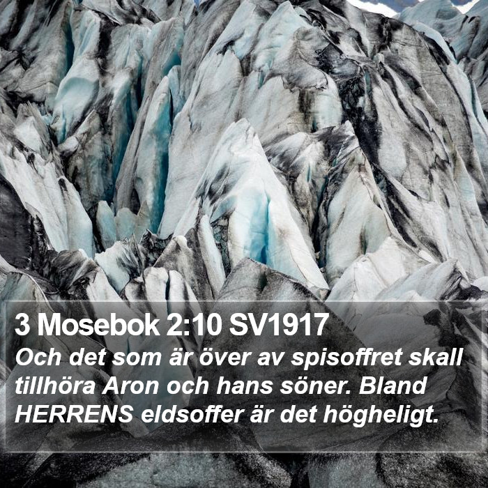 3 Mosebok 2:10 SV1917 Bible Study