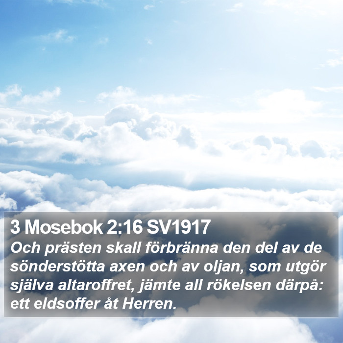 3 Mosebok 2:16 SV1917 Bible Study