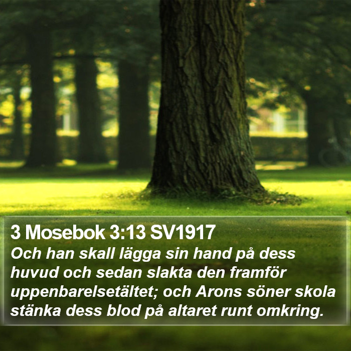 3 Mosebok 3:13 SV1917 Bible Study