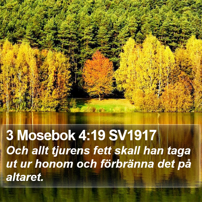 3 Mosebok 4:19 SV1917 Bible Study