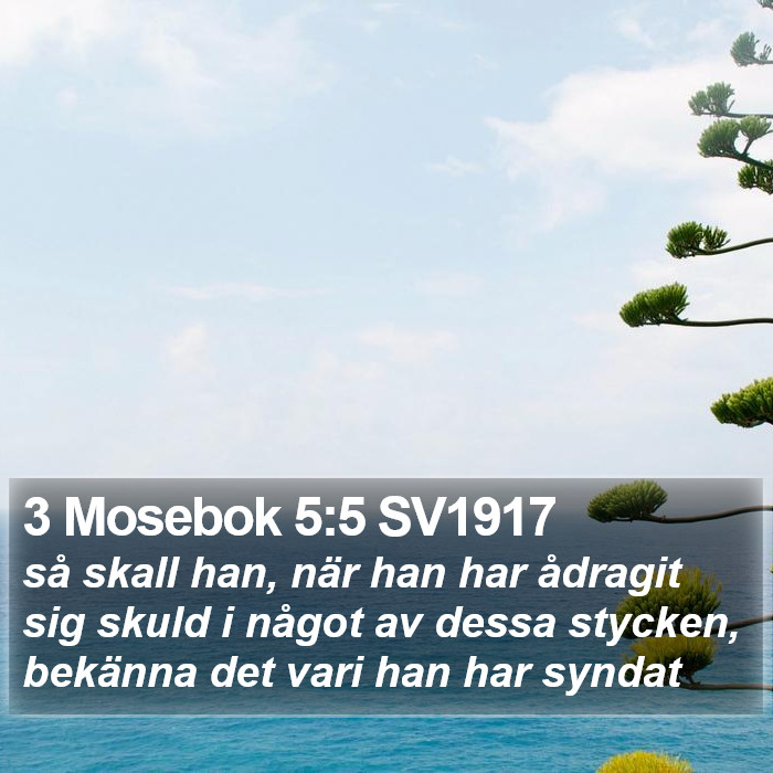 3 Mosebok 5:5 SV1917 Bible Study