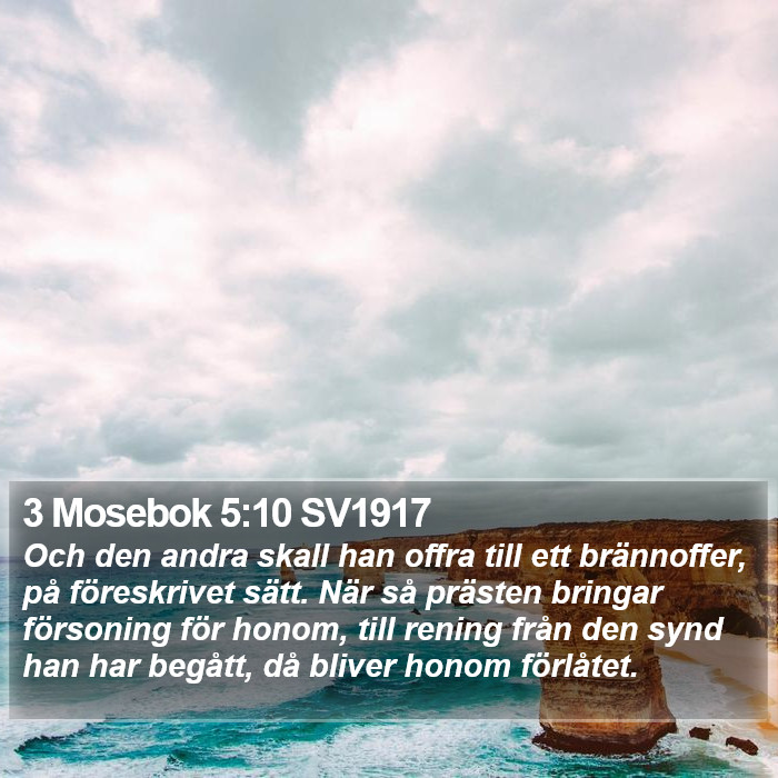 3 Mosebok 5:10 SV1917 Bible Study