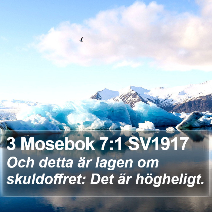 3 Mosebok 7:1 SV1917 Bible Study