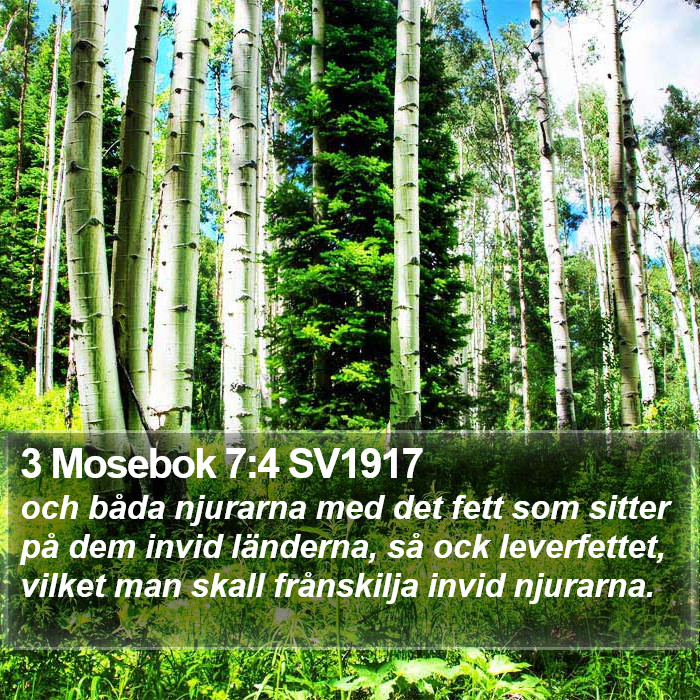 3 Mosebok 7:4 SV1917 Bible Study