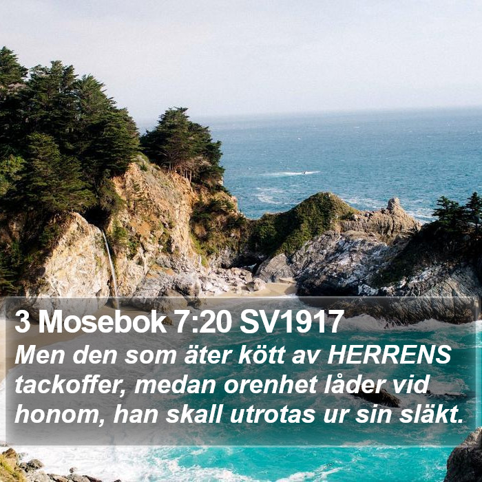 3 Mosebok 7:20 SV1917 Bible Study