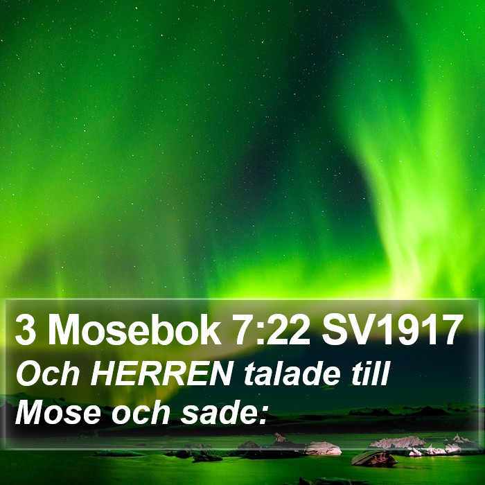 3 Mosebok 7:22 SV1917 Bible Study