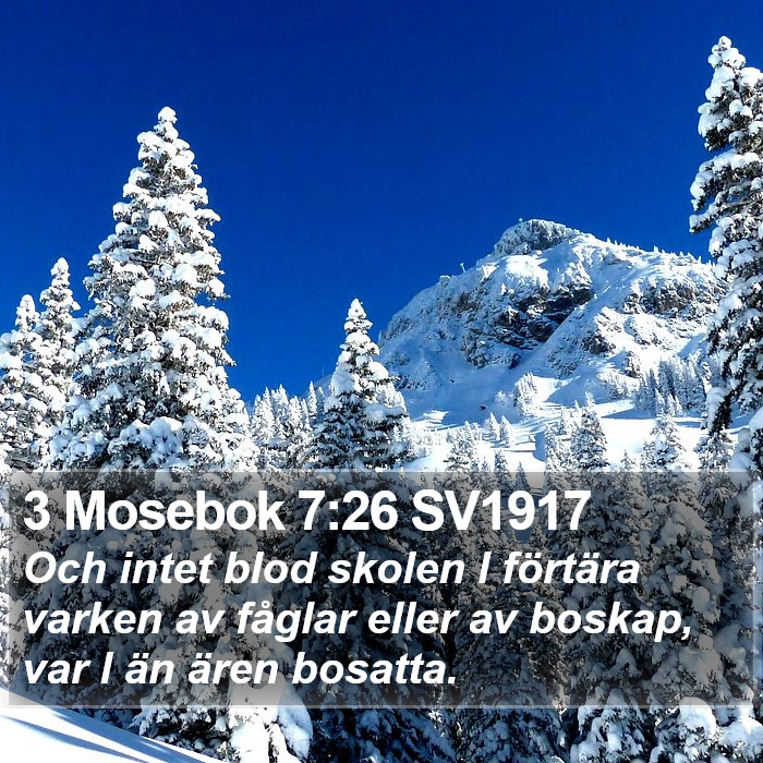 3 Mosebok 7:26 SV1917 Bible Study