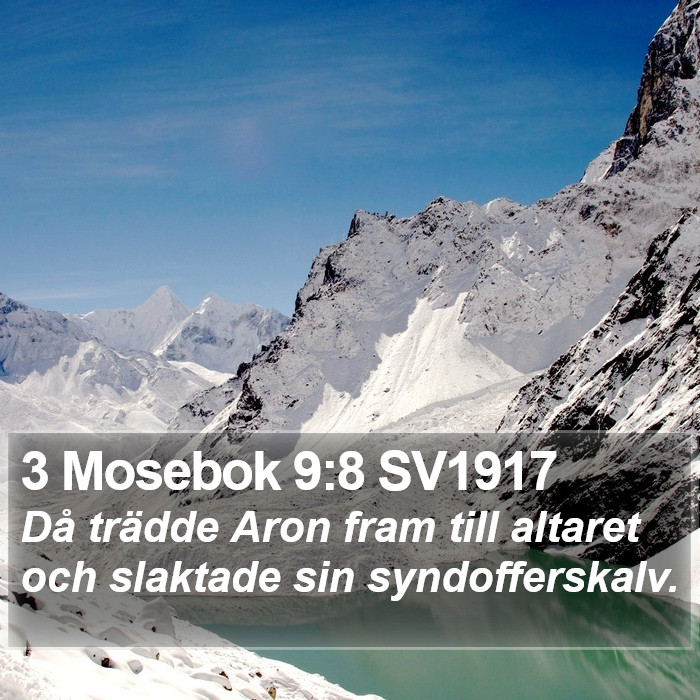 3 Mosebok 9:8 SV1917 Bible Study