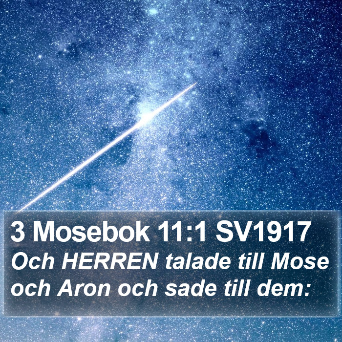 3 Mosebok 11:1 SV1917 Bible Study