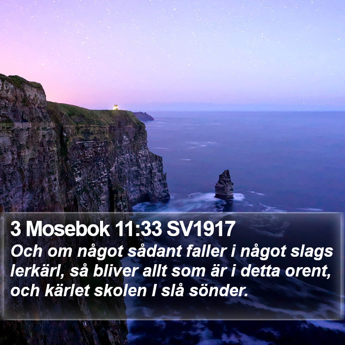3 Mosebok 11:33 SV1917 Bible Study