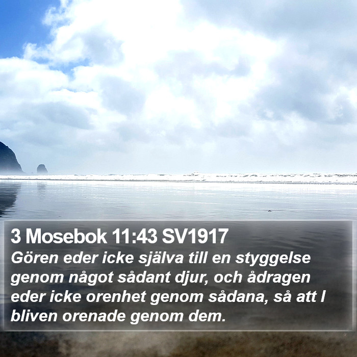 3 Mosebok 11:43 SV1917 Bible Study