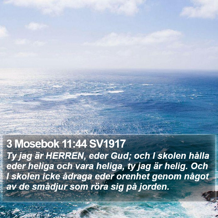3 Mosebok 11:44 SV1917 Bible Study