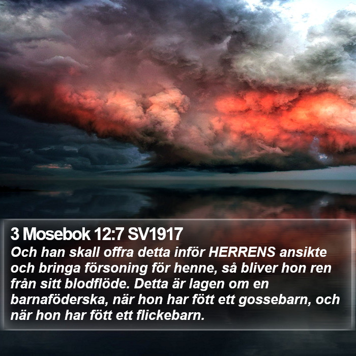 3 Mosebok 12:7 SV1917 Bible Study