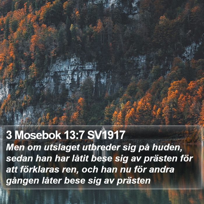 3 Mosebok 13:7 SV1917 Bible Study