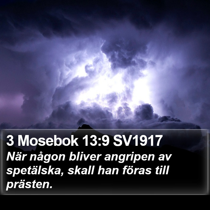 3 Mosebok 13:9 SV1917 Bible Study