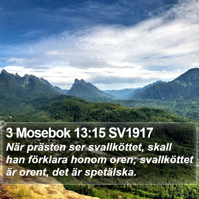 3 Mosebok 13:15 SV1917 Bible Study