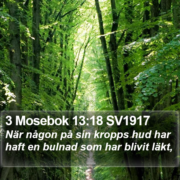 3 Mosebok 13:18 SV1917 Bible Study