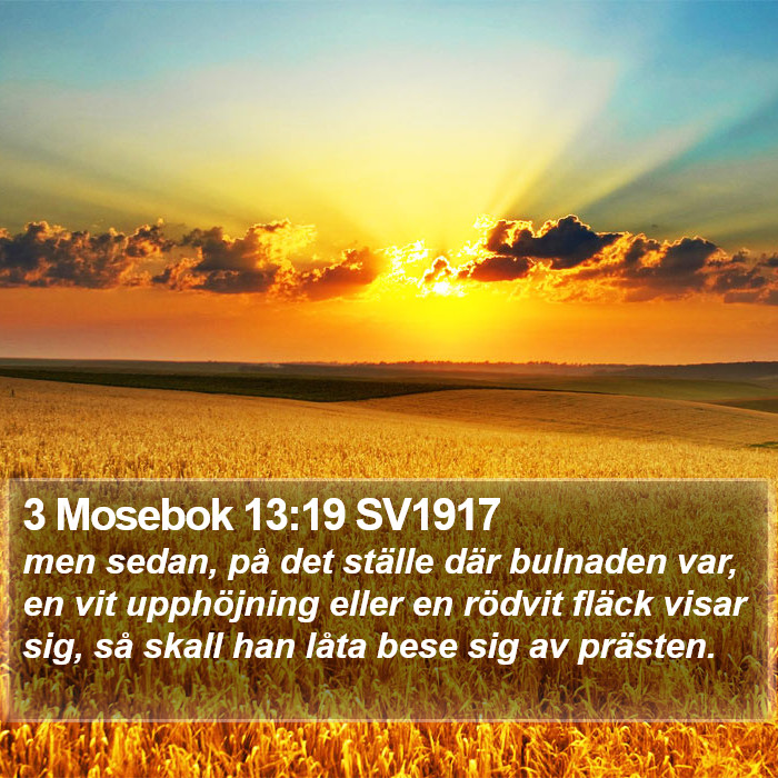 3 Mosebok 13:19 SV1917 Bible Study