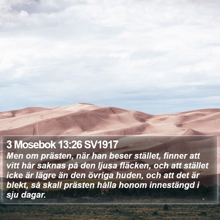 3 Mosebok 13:26 SV1917 Bible Study