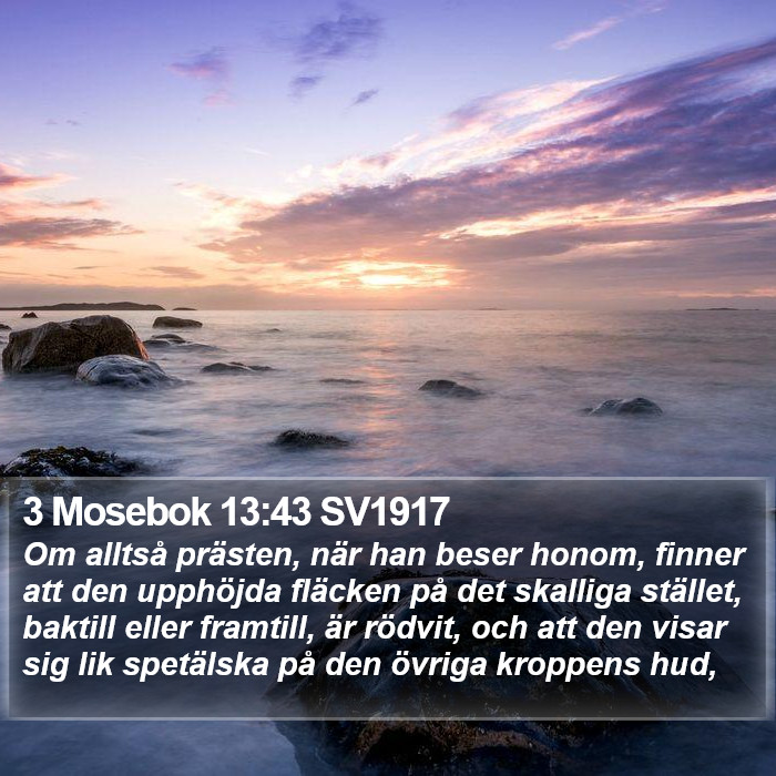 3 Mosebok 13:43 SV1917 Bible Study