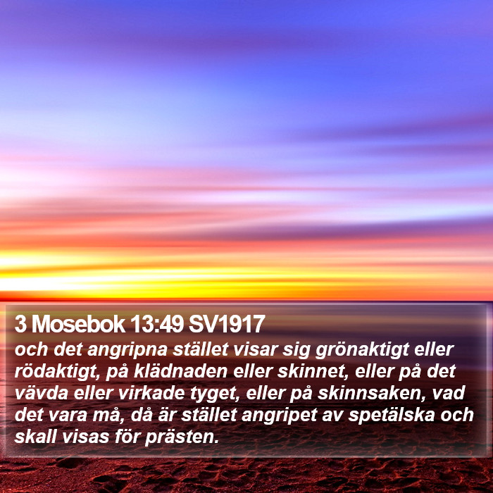 3 Mosebok 13:49 SV1917 Bible Study