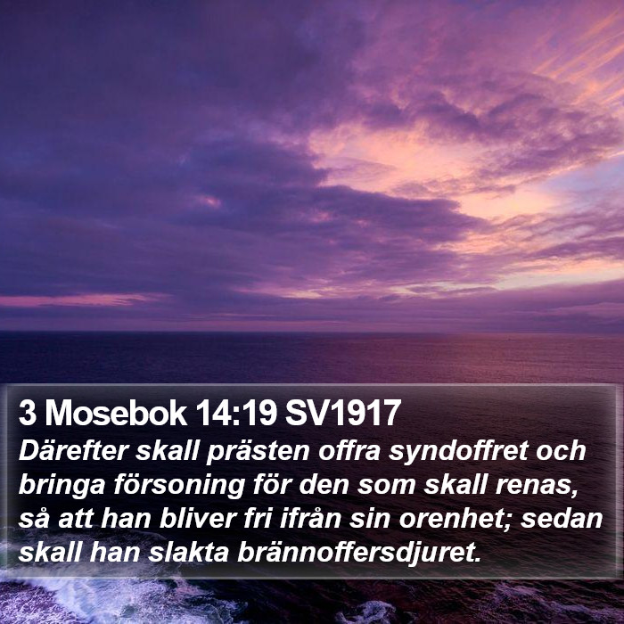 3 Mosebok 14:19 SV1917 Bible Study