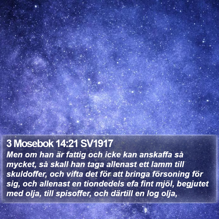 3 Mosebok 14:21 SV1917 Bible Study