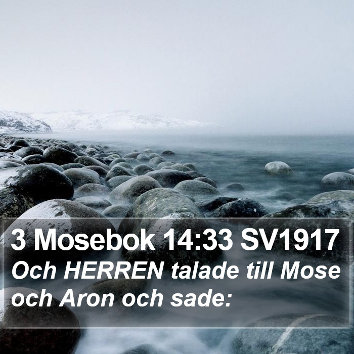 3 Mosebok 14:33 SV1917 Bible Study