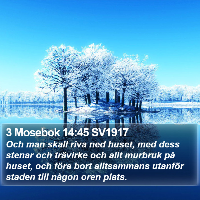 3 Mosebok 14:45 SV1917 Bible Study