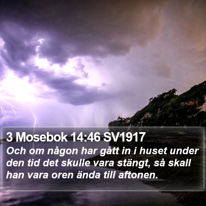 3 Mosebok 14:46 SV1917 Bible Study