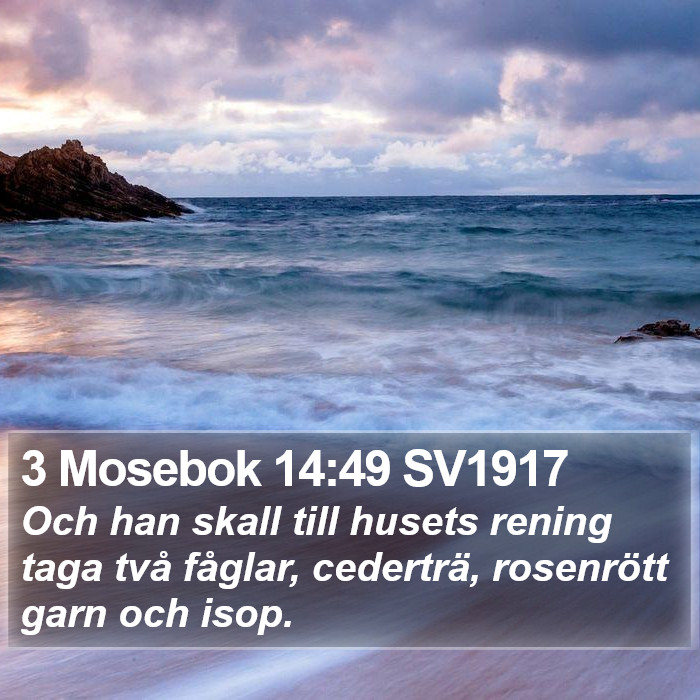 3 Mosebok 14:49 SV1917 Bible Study