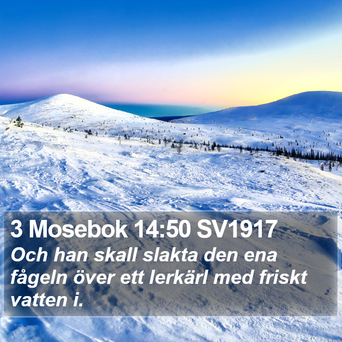 3 Mosebok 14:50 SV1917 Bible Study