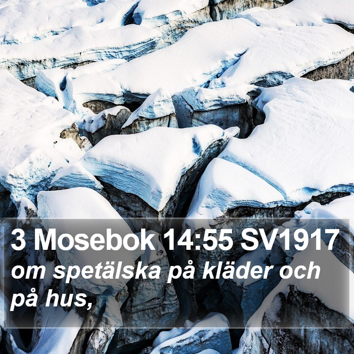3 Mosebok 14:55 SV1917 Bible Study