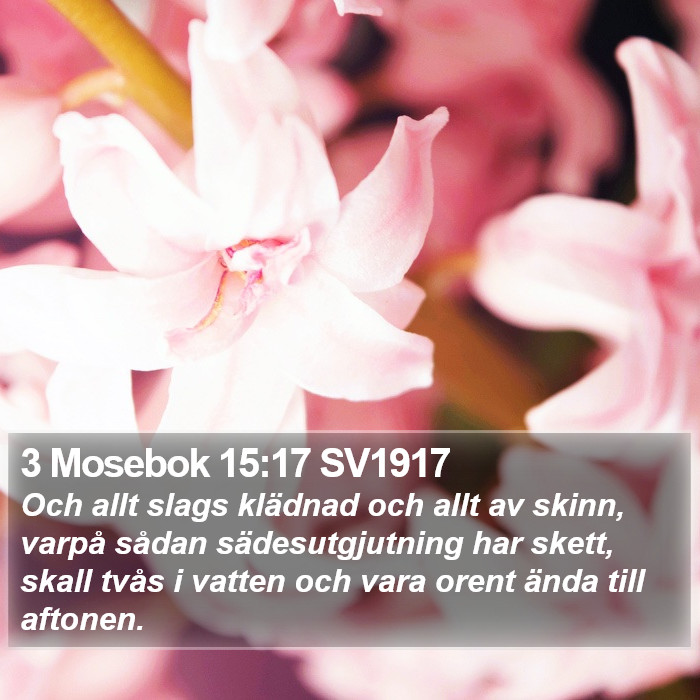 3 Mosebok 15:17 SV1917 Bible Study