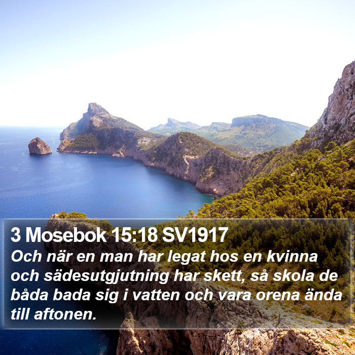 3 Mosebok 15:18 SV1917 Bible Study