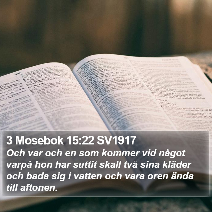 3 Mosebok 15:22 SV1917 Bible Study