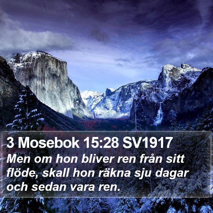 3 Mosebok 15:28 SV1917 Bible Study