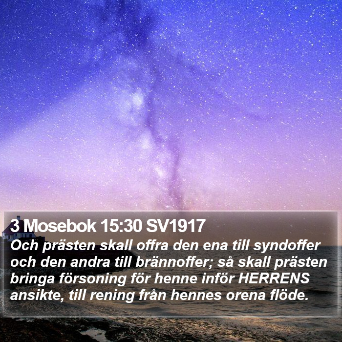 3 Mosebok 15:30 SV1917 Bible Study